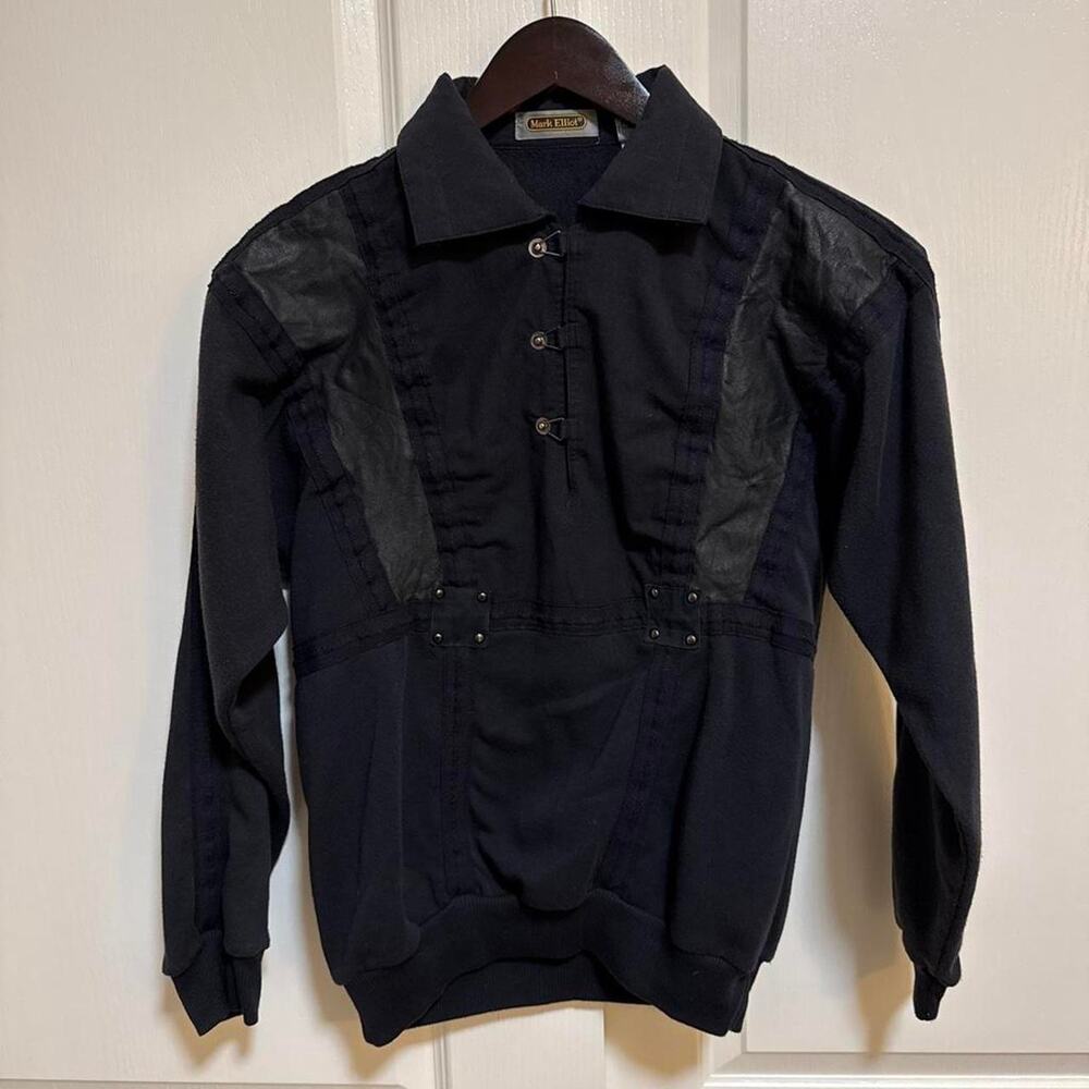 Vintage Mark Elliot black 90s LS Shirt size M